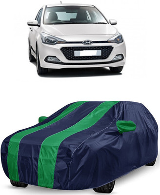 ANTOFY Car Cover For Hyundai Elite i20 Sportz 1.4 CRDi (With Mirror Pockets)(Green, Blue)