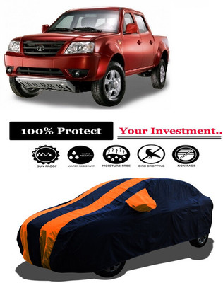 Amexride Car Cover For Tata Xenon XT (With Mirror Pockets)(Orange)