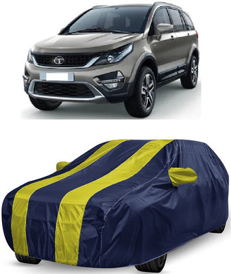 ANTOFY Car Cover For Tata Hexa XT 4X4 Diesel (With Mirror Pockets)(Yellow, Blue)