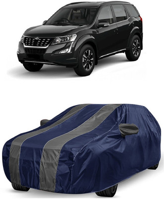 ANTOFY Car Cover For Mahindra XUV500 W11 Option AWD Diesel (With Mirror Pockets)(Grey, Blue)