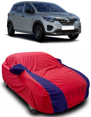 ANTOFY Car Cover For Renault Triber RXE (With Mirror Pockets)(Red, Blue)