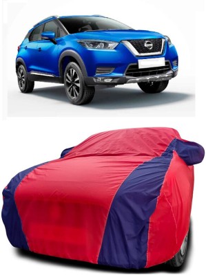 DIGGU Car Cover For Nissan Kicks XL 1.5 D (With Mirror Pockets)(Red, Blue)