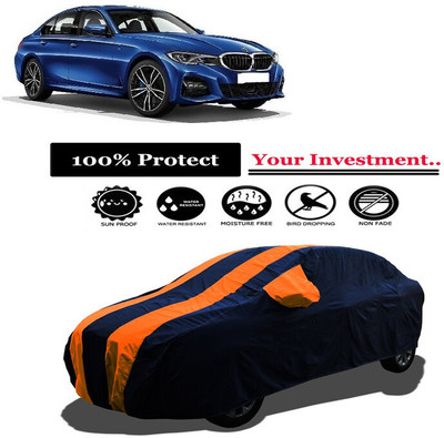 Amexride Car Cover For Mini Cooper 3 Series (With Mirror Pockets)(Orange)
