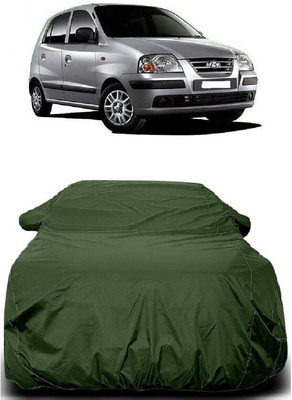 Autoprime Car Cover For Hyundai Santro Xing (With Mirror Pockets)(Green)