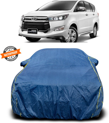 PAGORA Car Cover For Toyota Innova Crysta (With Mirror Pockets)(Blue)
