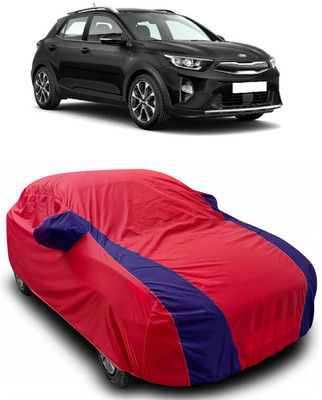 ANTOFY Car Cover For Kia QYI (With Mirror Pockets)(Red, Blue)