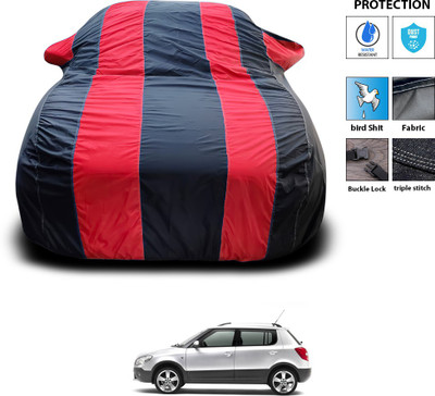 CODOKI Car Cover For Skoda Fabia Scout (With Mirror Pockets)(Red)
