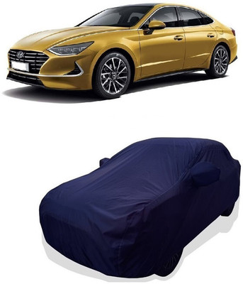 Tricway Car Cover For Hyundai Sonata Gold (With Mirror Pockets)(Blue)