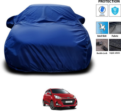 PAGORA Car Cover For Hyundai Grand i10 (With Mirror Pockets)(Blue)