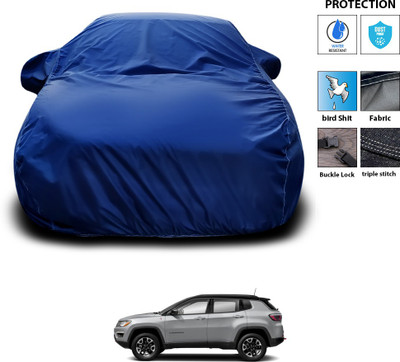 PAGORA Car Cover For Jeep Compass (With Mirror Pockets)(Blue)