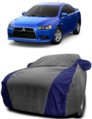 Autoprime Car Cover For Mitsubishi Lancer (With Mirror Pockets)(Grey, Blue)