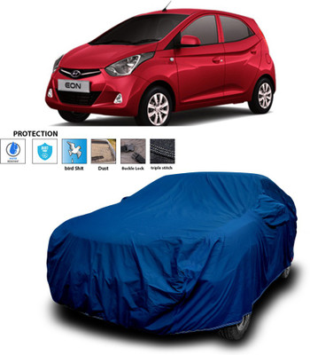 PAGORA Car Cover For Hyundai Eon (With Mirror Pockets)(Blue)