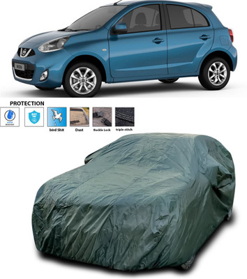 CODOKI Car Cover For Nissan Micra (With Mirror Pockets)(Green)