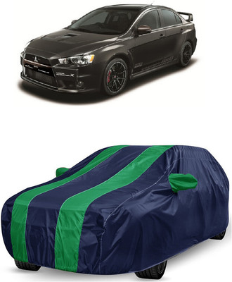 ANTOFY Car Cover For Mitsubishi Lancer Evolution (With Mirror Pockets)(Green, Blue)
