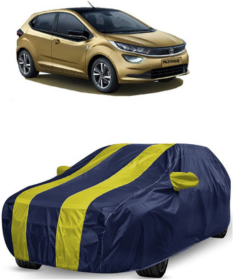 ANTOFY Car Cover For Tata Altroz XE Diesel (With Mirror Pockets)(Yellow, Blue)