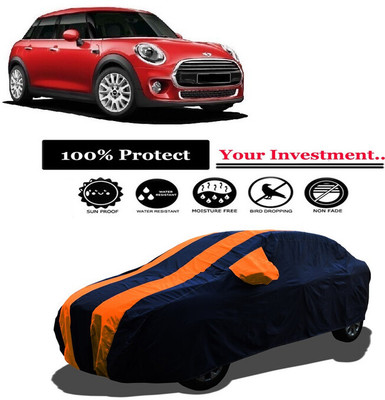 Amexride Car Cover For Mini Cooper Cooper 5 Door Cooper D Diesel (With Mirror Pockets)(Orange)