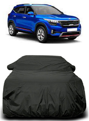 Autoprime Car Cover For Kia Seltos HTX Plus 1.5 Diesel (With Mirror Pockets)(Grey)