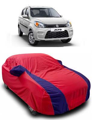 ANTOFY Car Cover For Maruti 800 Std BSII (With Mirror Pockets)(Red, Blue)
