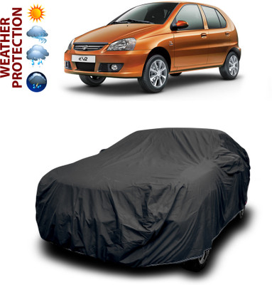 CODOKI Car Cover For Tata Indica eV2 (With Mirror Pockets)(Black)