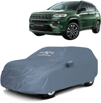 Kingsway Car Cover For Jeep Compass (With Mirror Pockets)(Grey, For 2021, 2022, 2023, 2024 Models)