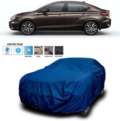 PAGORA Car Cover For Honda City ZX (With Mirror Pockets)(Blue)