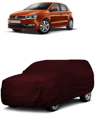 ANTOFY Car Cover For Volkswagen Polo GT 1.5 TDI (With Mirror Pockets)(Maroon)