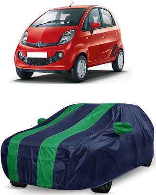 ANTOFY Car Cover For Tata Nano XT (With Mirror Pockets)(Green, Blue)