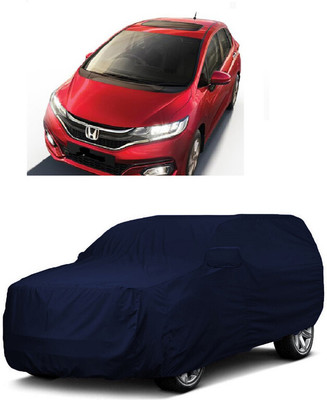 ANTOFY Car Cover For Honda Jazz 1.2 V AT i VTEC (With Mirror Pockets)(Blue)