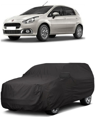ANTOFY Car Cover For Fiat Punto Active 1.2L Fire (With Mirror Pockets)(Grey)