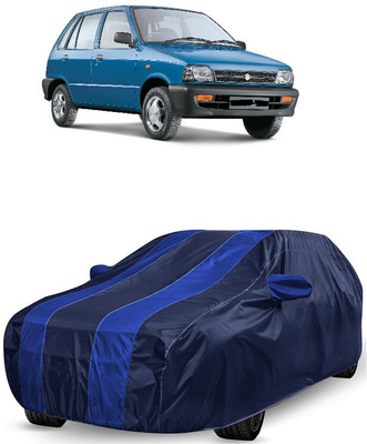 ANTOFY Car Cover For Maruti 800 AC Uniq (With Mirror Pockets)(Blue, Blue)