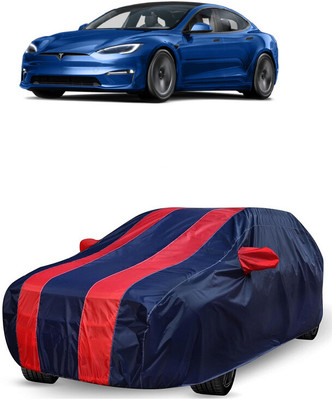 ANTOFY Car Cover For Tesla Model X Electric(Battery) (With Mirror Pockets)(Red, Blue)