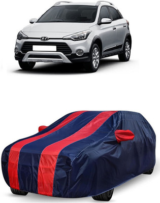 ANTOFY Car Cover For Hyundai i20 Active 1.2 (With Mirror Pockets)(Red, Blue)