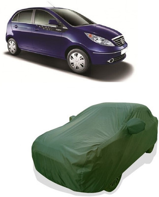 Tricway Car Cover For Tata Vista Tech (With Mirror Pockets)(Green)