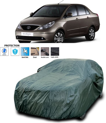 CODOKI Car Cover For Tata Indigo CS (With Mirror Pockets)(Green)