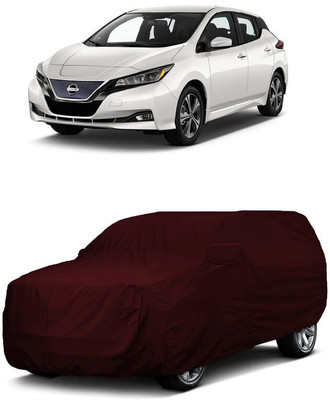 ANTOFY Car Cover For Nissan Leaf EV (With Mirror Pockets)(Maroon)