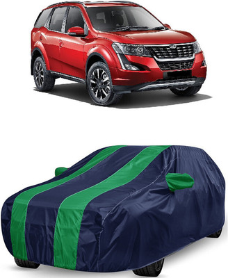 ANTOFY Car Cover For Mahindra XUV500 W11 AT Diesel (With Mirror Pockets)(Green, Blue)
