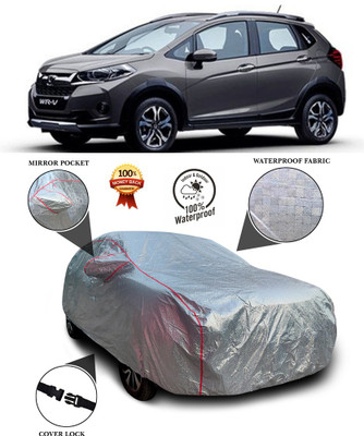 GOSHIV-car and bike accessories Car Cover For Honda WR-V (With Mirror Pockets)(Silver)