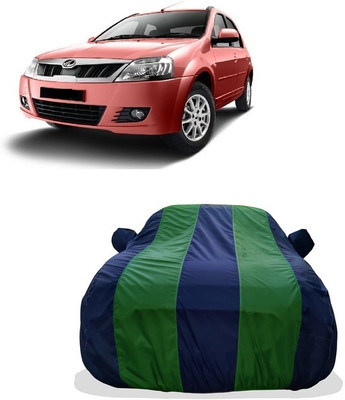 Tricway Car Cover For Mahindra E Verito D4 (With Mirror Pockets)(Green)