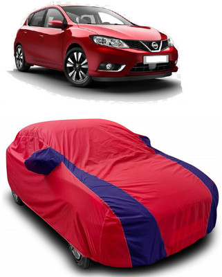 ANTOFY Car Cover For Nissan Pulsar (With Mirror Pockets)(Red, Blue)