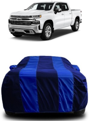 SUGASHRI Car Cover For Chevrolet Silverado 1500 (With Mirror Pockets)(Blue, Blue)