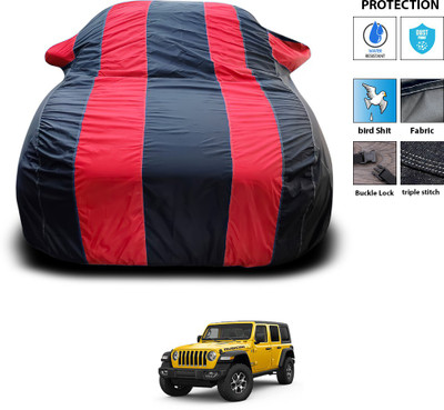 PAGORA Car Cover For Jeep Wrangler (With Mirror Pockets)(Red)
