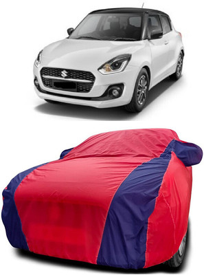 Autoprime Car Cover For Maruti Suzuki Swift AMT ZXI Plus Petrol (With Mirror Pockets)(Red, Blue)