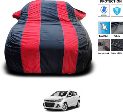 PAGORA Car Cover For Chevrolet Spark (With Mirror Pockets)(Red)