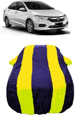 Wegather Car Cover For Honda City i-Vtec (With Mirror Pockets)(Yellow)