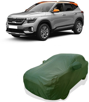 Tricway Car Cover For Kia Seltos HTX 1.5 Diesel Dual Tone (With Mirror Pockets)(Green)