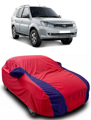 ANTOFY Car Cover For Tata Safari Storme LX Diesel (With Mirror Pockets)(Red, Blue)