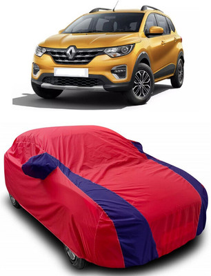 ANTOFY Car Cover For Renault Triber RXL (With Mirror Pockets)(Red, Blue)
