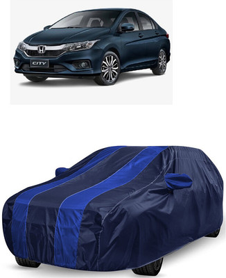 ANTOFY Car Cover For Honda City Facelift (With Mirror Pockets)(Blue, Blue)