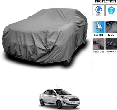 PAGORA Car Cover For Ford Figo Aspire (With Mirror Pockets)(Grey)