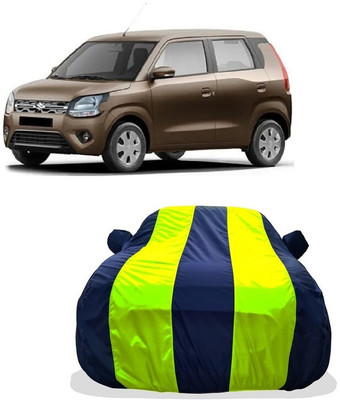 Tricway Car Cover For Maruti Wagon R VXI AMT 1.2 Petrol (With Mirror Pockets)(Yellow)